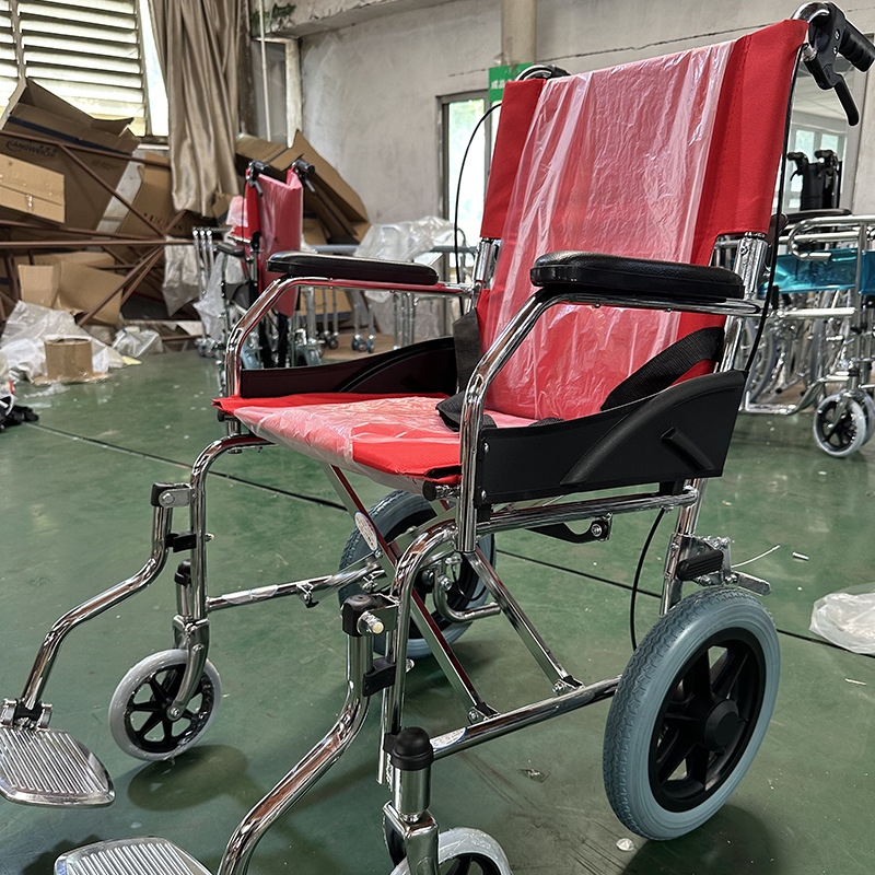 Ancheng silla de ruedas manual de autoayuda silla de ruedas plegable ligera portátil para personas con discapacidad manual caminante fabricantes de cochecito