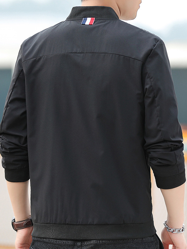 Otoño nueva juventud chaqueta casual de los Hombres estilo coreano soporte collar cazadora chaqueta uniforme de béisbol de los hombres transfronterizos