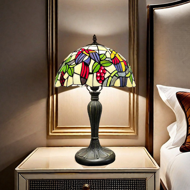 Tiffany European Style Villa Study Living Room Retro Decoration 12inch Table Lamp Beautifully Handcrafted Tiffany European Style Villa Study Living Room Retro Decoration 12inch Table Lamp Beautifully Handcrafted