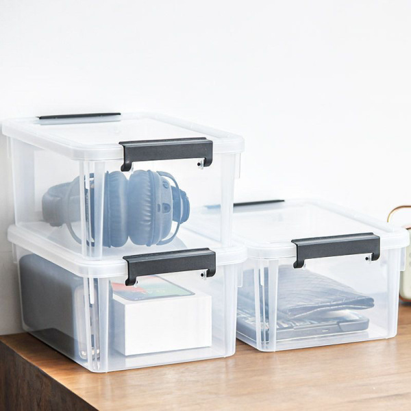 Transparent table storage box