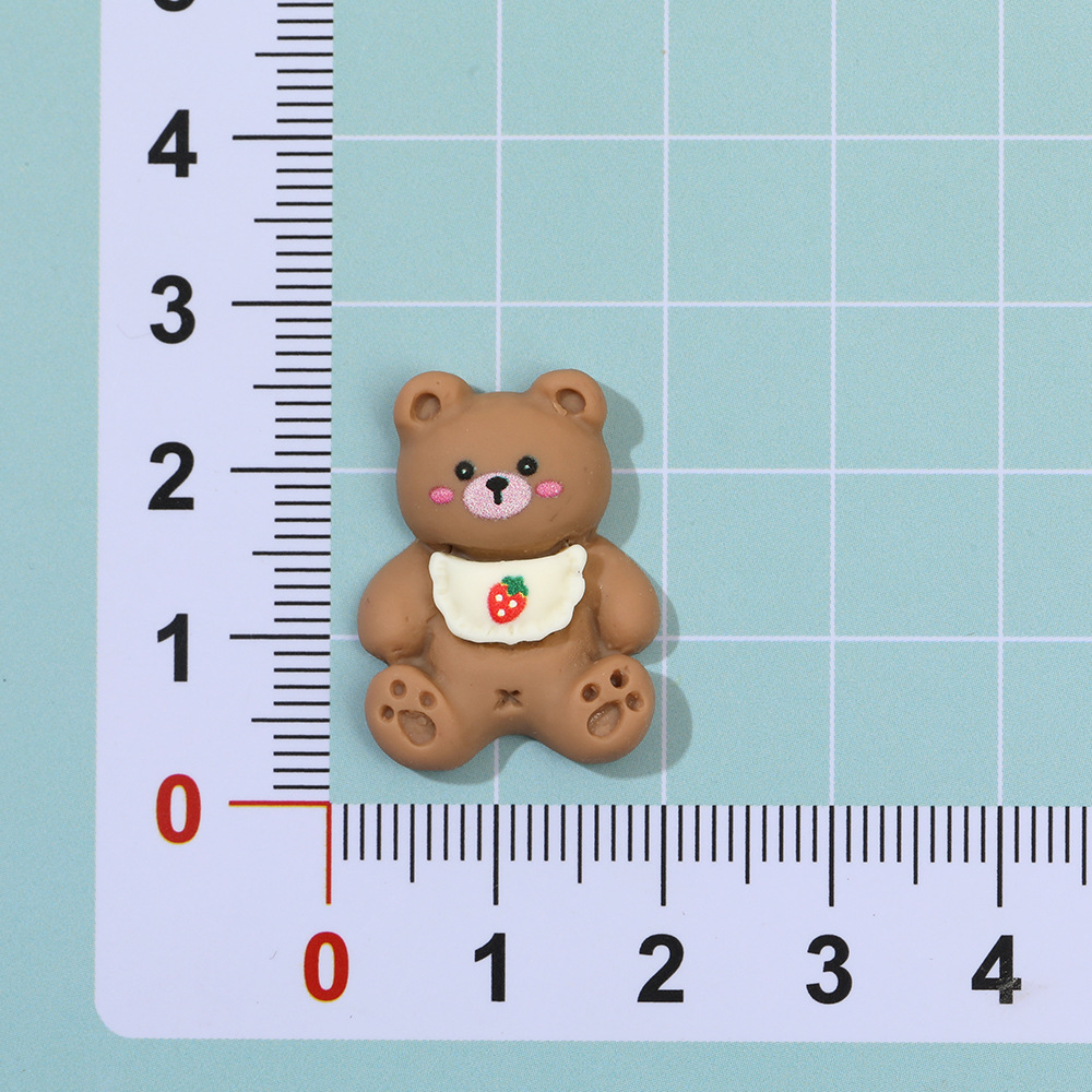 Dibujos Animados bellyband oso resina accesorios crema pegamento cachorro teléfono caso DIY horquilla accesorios de pelo material hecho a mano al por mayor