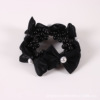 Hair accessory from pearl with bow, ponytail, hair rope, Chanel style, simple and elegant design