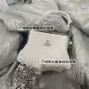 Clip bag with pebbled white