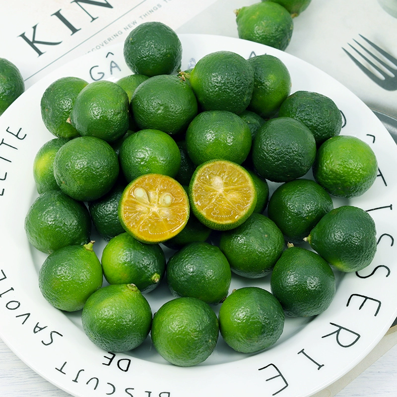 Маленький магазин чая с кумкватом на Хайнане, специальный зеленый кумкват, сезонный кумкват, свежий тонкокожий лайм, кислый апельсин, целая коробка, бесплатная доставка
