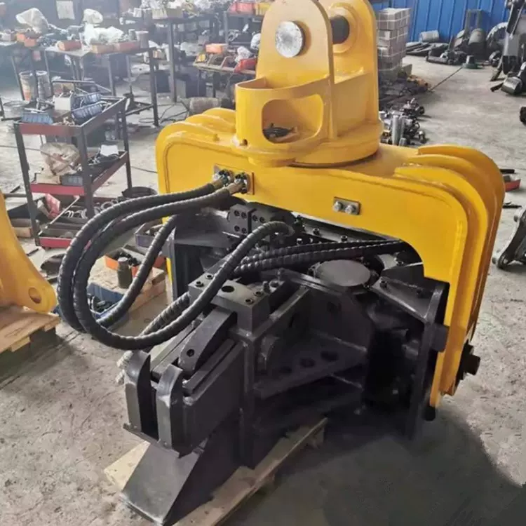 挖掘机打桩机道路护栏打拔一体机光伏打桩机器