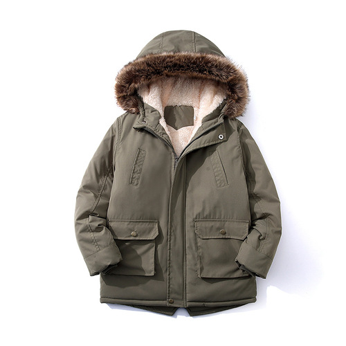 Foreign trade children's wear  winter new style boys 'cotton coat with velvet and thick insulation fashionable hooded cotton coat children's cotton coat