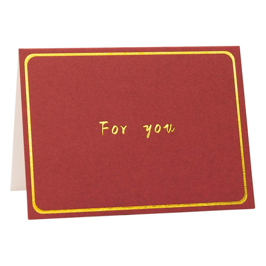 Креативные деловые поздравительные открытки с горячим тиснением, эксклюзивные трансграничные открытки для цветочных пекарни, подарочные открытки на Рождество и День святого Валентина, оптовая продажа