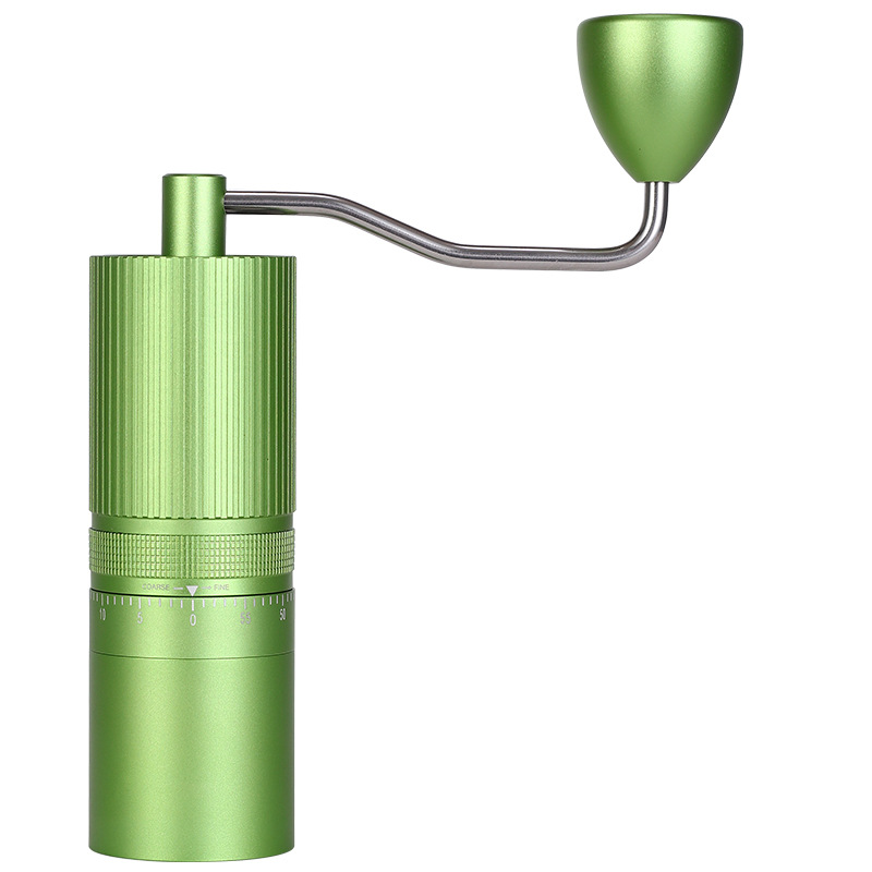 Hochwertige, verstellbare Handkaffeemühle – Mahlwerk aus Edelstahl, 5/6/7-Stern-Kern, Apfelgrün, manuelle Kaffeemühle für Espresso und French Press_voghion.com