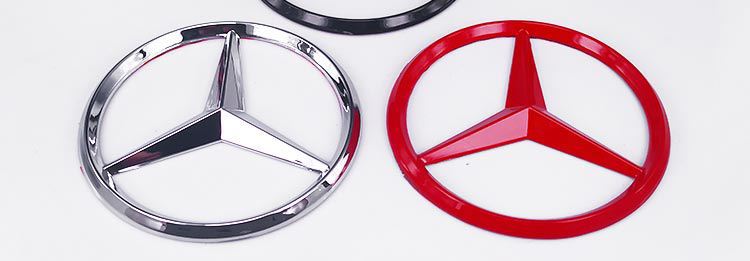 Suitable for Mercedes-Benz Engine Hood Car Logo Three-Star Star Hood Hood E Labeling S-Class C Modified Engine Labeling