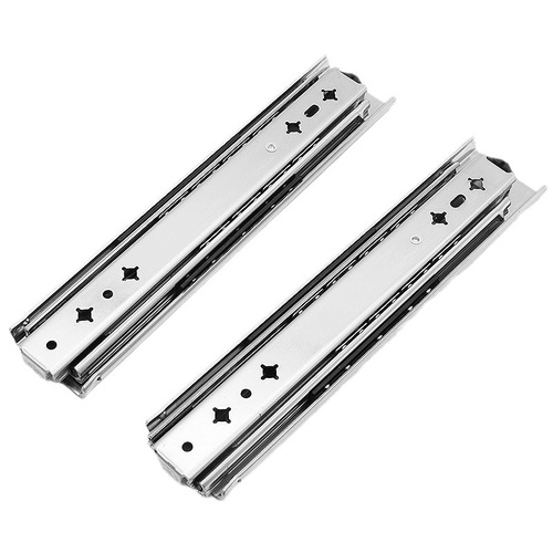 53mm wide heavy-duty industrial sliding track cabinet wardrobe silent guide rail with damping buffer three-section thickened track slide way