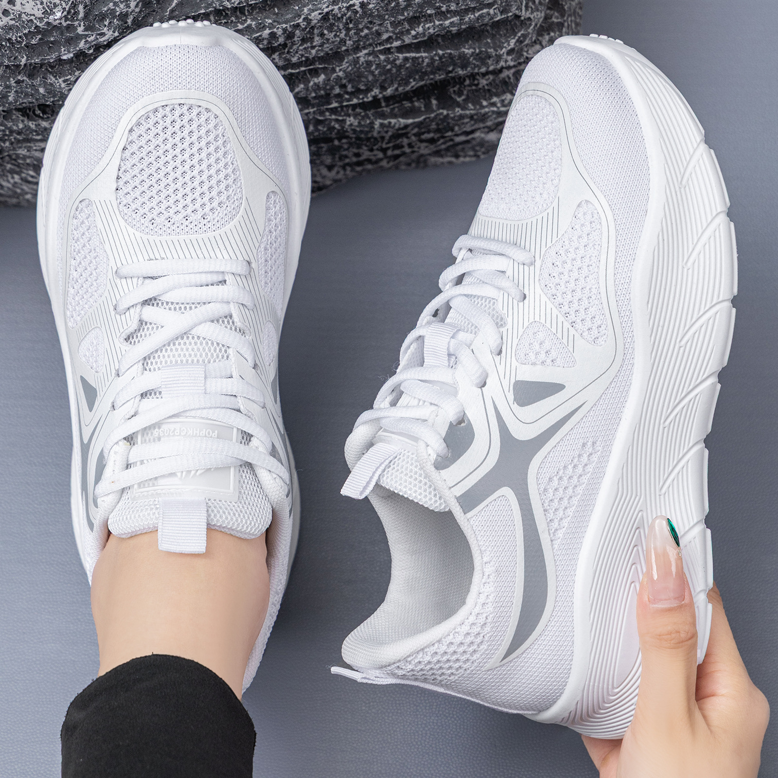 Zapatos de primavera para mujeres, zapatos deportivos transpirables, zapatos de mujer, zapatos casuales cómodos, zapatos de moda superficiales.
