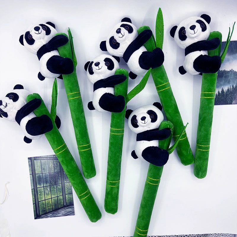 Креативный симулятор панда палка милая мультяшная ручная плюшевая кукла Живописный сувенир Длинный бамбуковый подарок панда