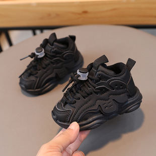 Dropshipping Spring and Autum Baby Toddler Shoes 1 to 2-3 Years Old Children's Sports Shoes Non-Slip Soft Sole Dad Shoes Breathable