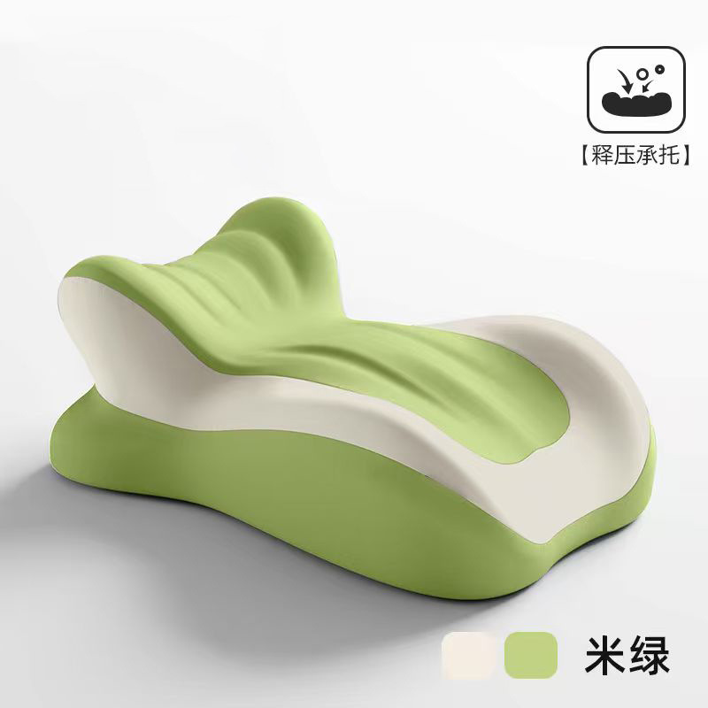 Memory Foam Positioning Pillow for Intimate Support, Beige — detail image 4