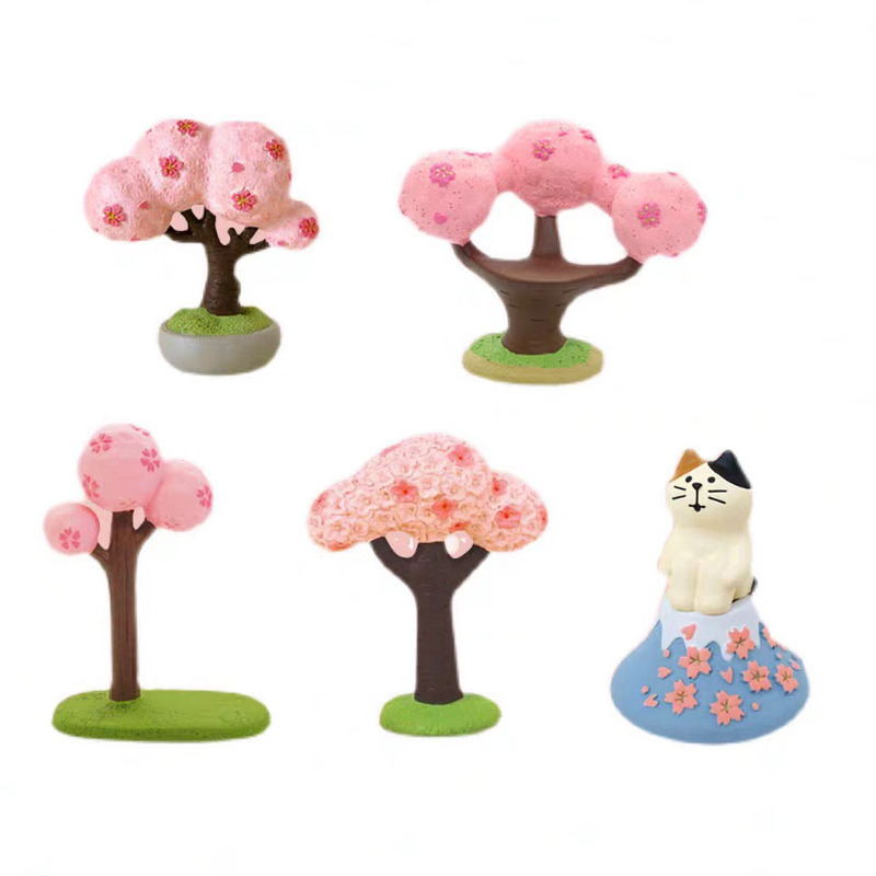 桜の木の装飾品 ZAKKA 食料品ブラインドボックスシーン装飾イン手作りギフト樹脂工芸品小さな装飾品|undefined