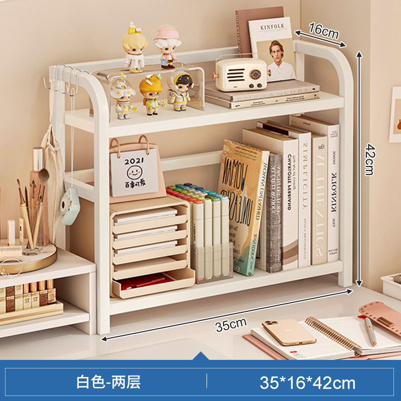 Estantería Escritorio Escritorio Escritorio Estante de almacenamiento Escritorio Oficina Dormitorio de estudiantes Libros Cosméticos Estante de acabado de hierro