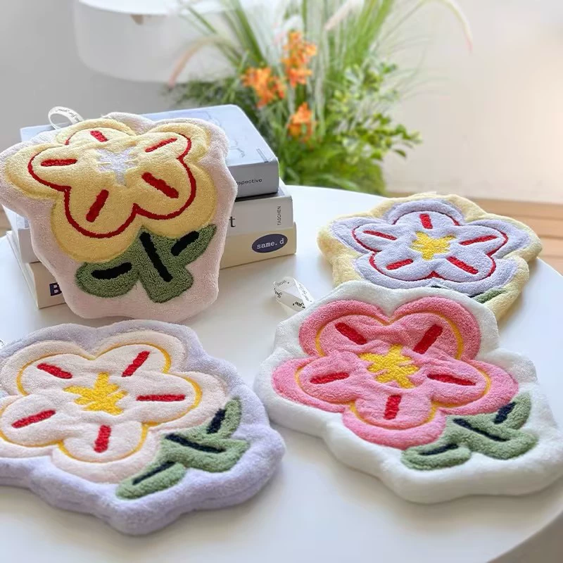 Богатые цветы милые кухонные полотенца в ванной комнате не выпадают