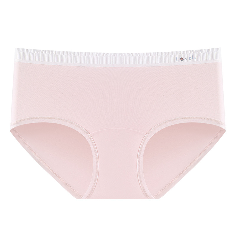 Bragas de entrepierna alargada para mujer, algodón puro, antibacteriano de grado 10A, borde de la bolsa de color, cómodo, sin costuras, anti-pellizco, calzoncillos para mujer