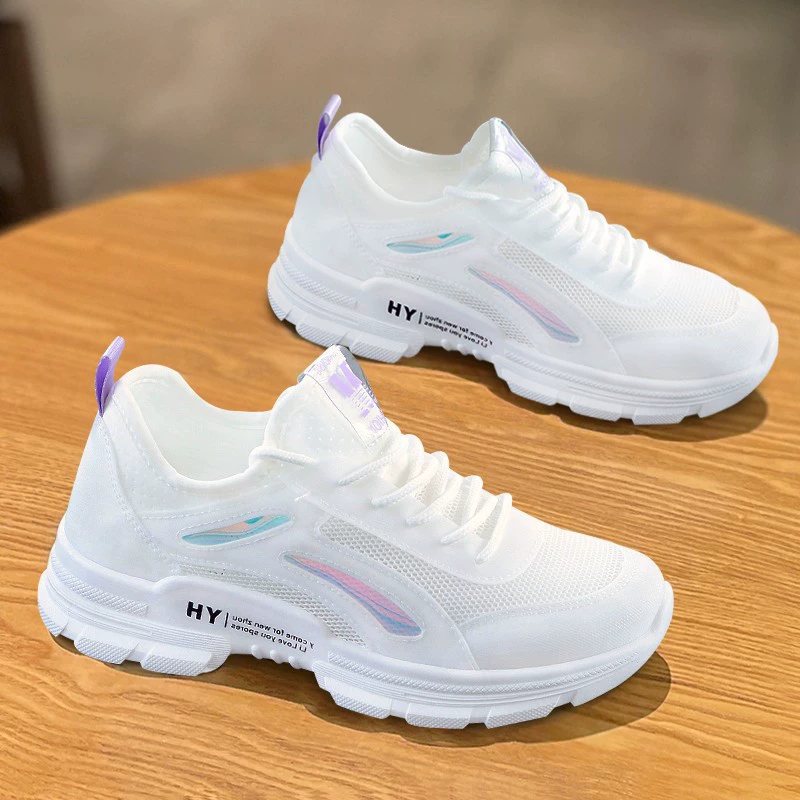 Весенне-осенние туфли Torre, женские новые дышащие тонкие повседневные спортивные белые туфли с толстой подошвой и полой сеткой 2022 года, модные