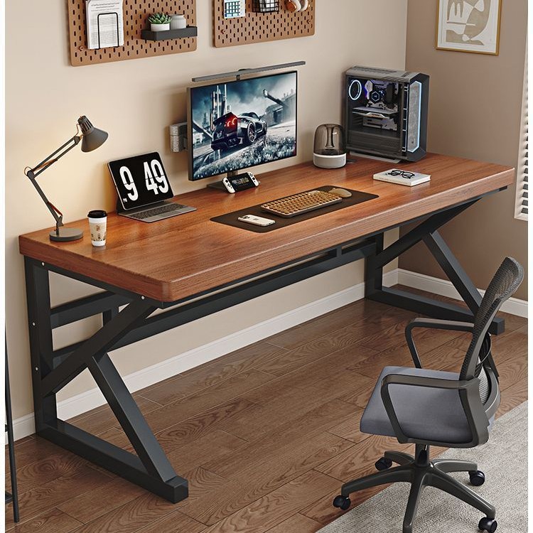 Solid Wood Computer Desk Desktop Desk Bedroom Home E-Sports Table Rectangular Student Writing Desk Double Desk