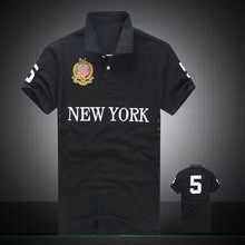 男款polo衫城市款大马上衣短袖翻领刺绣绣花大码休闲polo衫短袖