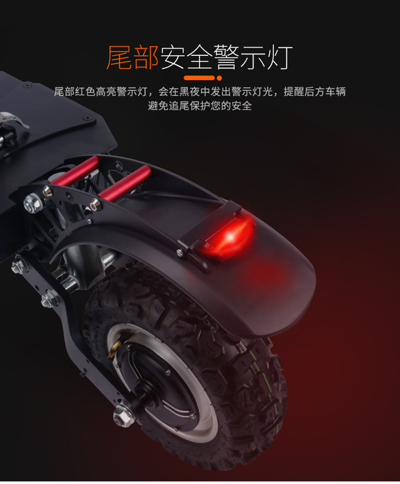 Cross-Border Long-Range Foldable Electric Scooter, Adult Mobility Scooter, Portable Shock-Absorbing Electric Scooter