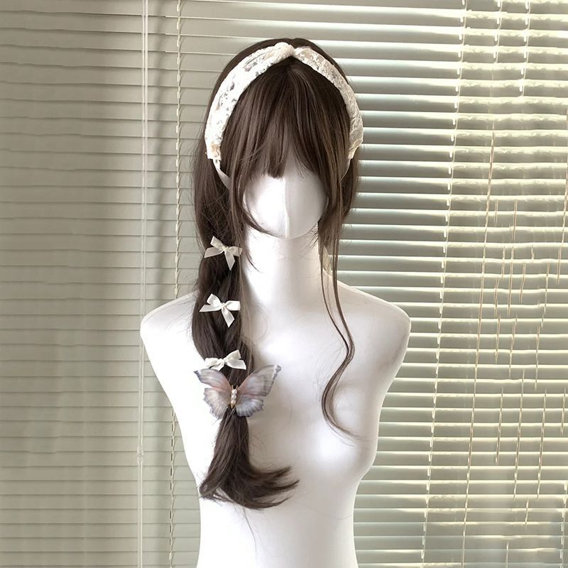 Wig for Women, Daily Ancient Atmosphere, Natural Long Straight Hair, Human Hair Full Head Wig, Xiangyu Japanese and Korean Brand