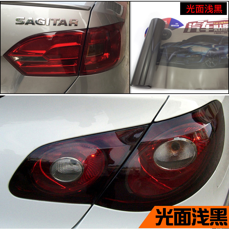 Suitable for Car Headlight Film, Black Warrior Tail Light Color Change, Tail Light Film, Bright Matte Frosted Film, Light Protection