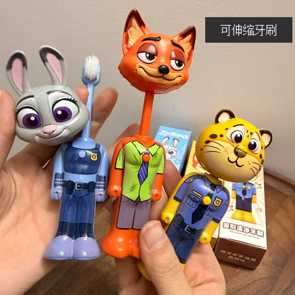 Hot-Selling Crazy Animal-Themed Retractable Toothbrush, Nizukdi Transforming Soft-Bristle Toothbrush, Fine-Bristle Toothbrush for Children