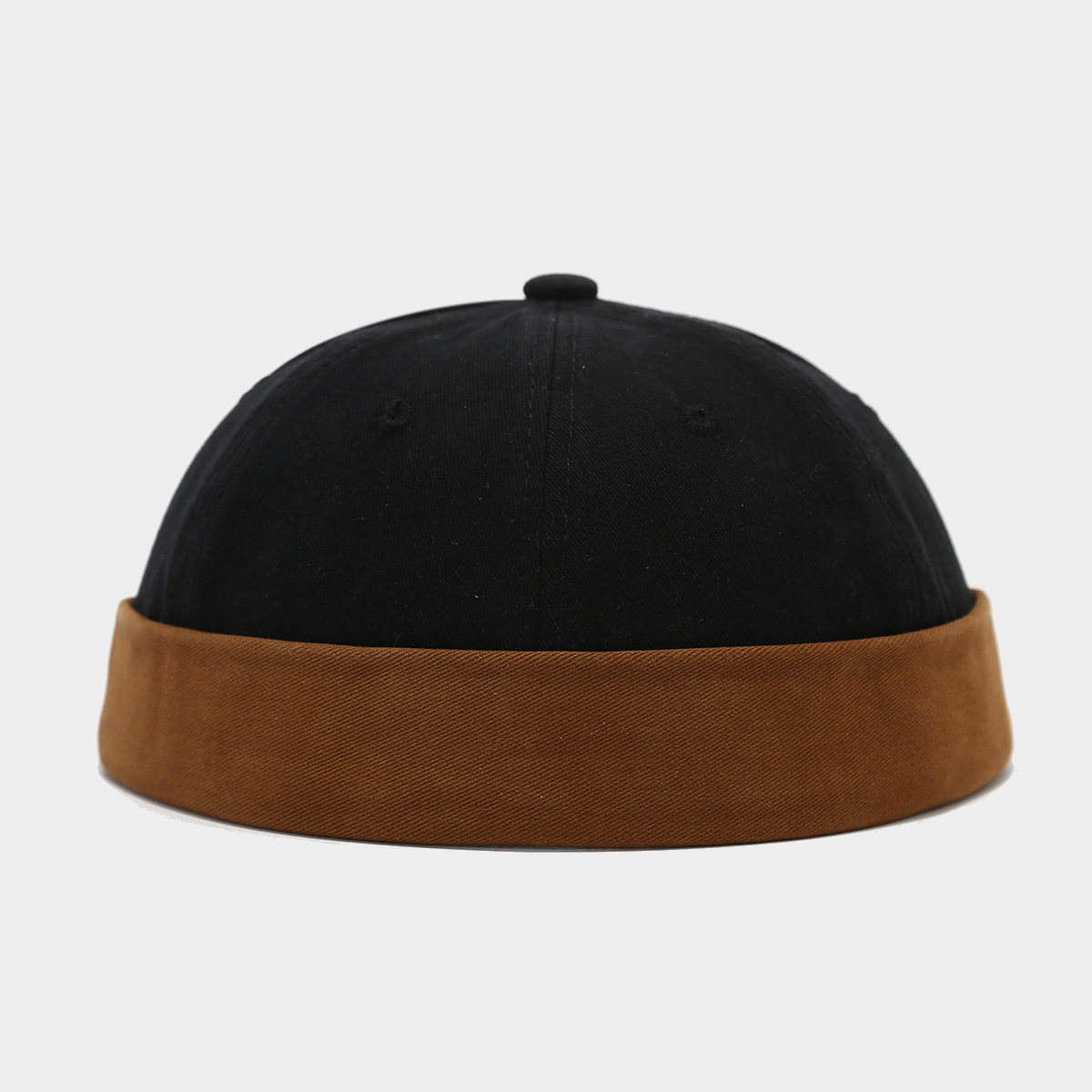 Nuevo estilo americano de algodón empalmado sombrero hombre hip-hop yapai sombrero hombre sin cornisa sombrero de piel de melón mujer al aire libre image 7