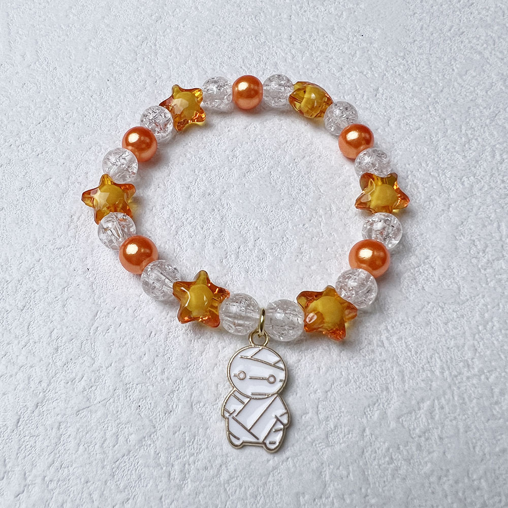 Festival Occasion Arylic Material Halloween Festival Retro Pumpkin Cat Skull Arylic Beaded Bracelets Halloween Wholesale