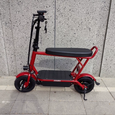 Small Mini Electric Scooter – Qatlanan elektrik velosipedlər - chinese-red-lithium-battery-12a-40km-48v