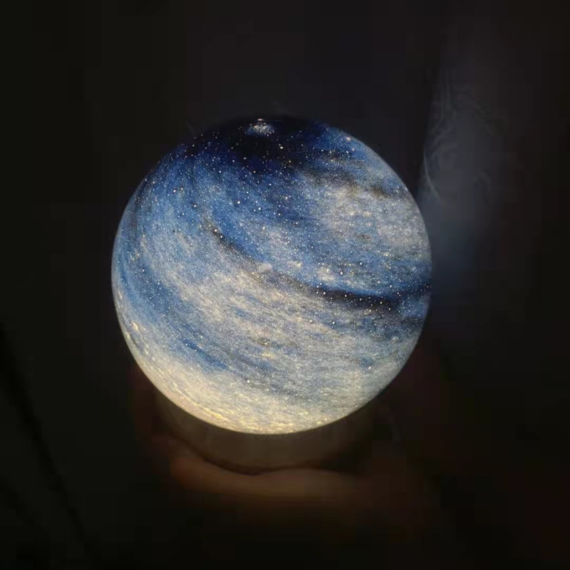 Cross-mirror Planet Table Lamp Wandering Planet Lamp Online Celebrity Girl Heart Decoration Bedroom Bedside Night Lamp Creative Birthday Gift
