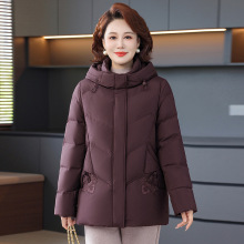 专柜时尚女装羽绒服高品质中老年妈妈装洋气新中式气质短款外套冬