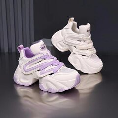 2025年时尚小个子增高鞋透气老爹鞋春夏季女百搭网面休闲鞋运动鞋