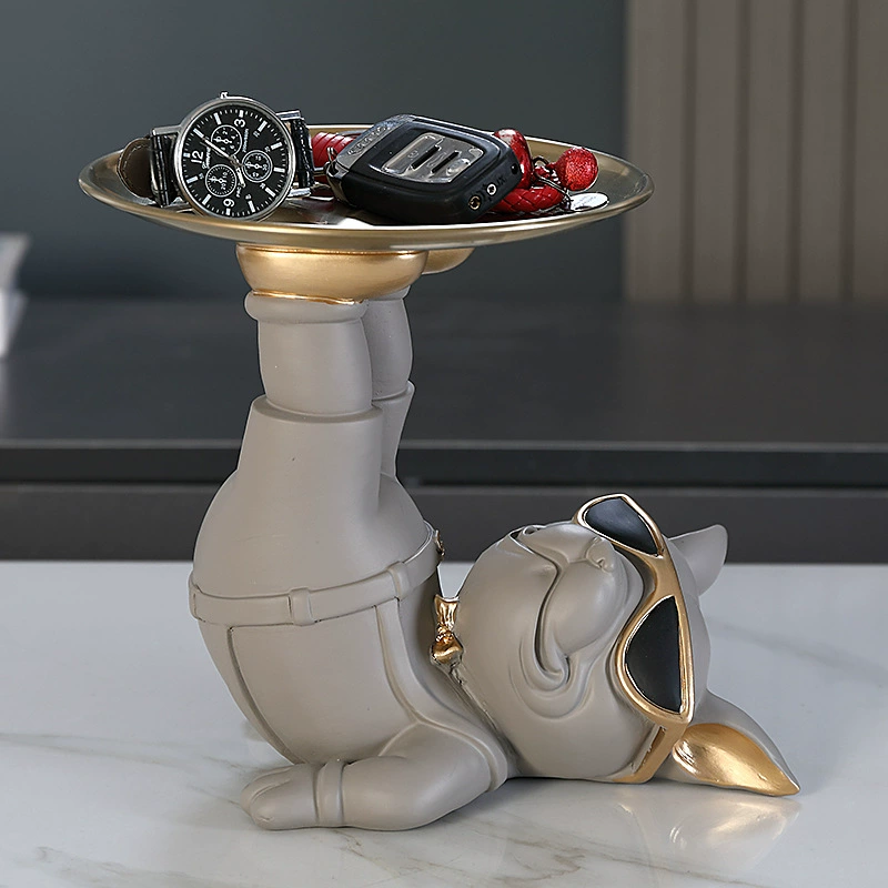 Новый закон собака украшения Кабинета поставить ключ лоток для хранения света Роскошная дверь гостиной украшения для домашнего рабочего стола