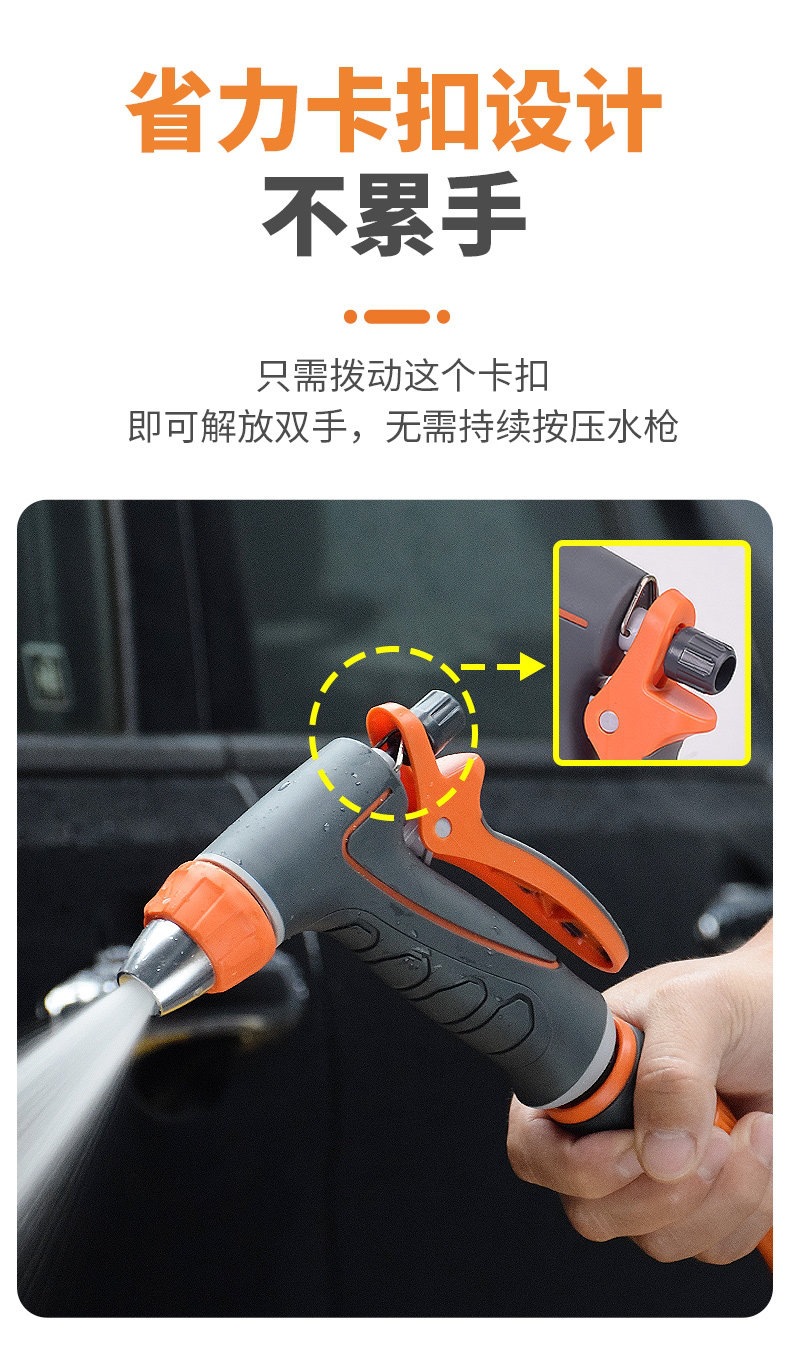 Suitable for high-pressure water guns, car wash nozzles, household car cleaning tools, watering hoses, and hose sets