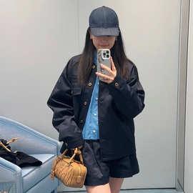 1.1正确版本CEL塞琳MIU缪缪家秋冬新品牛仔夹克外套男女同款