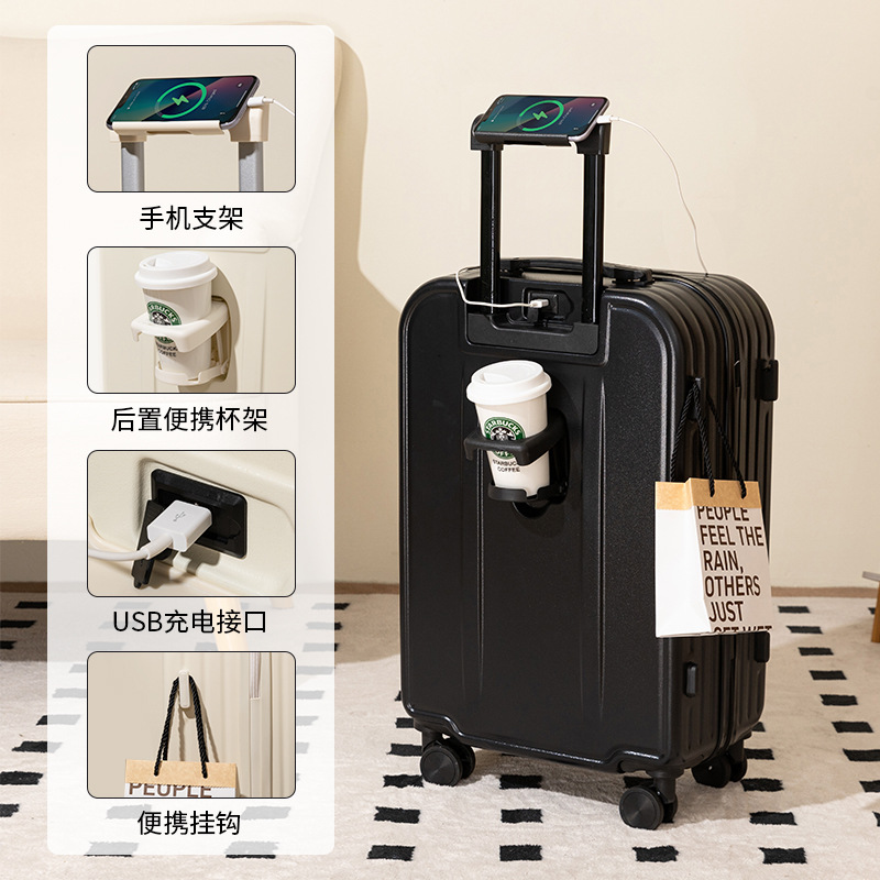 Equipaje maleta de 20 pulgadas hembra color caramelo mudo rueda universal caja de embarque macho pequeño carro ligero al por mayor