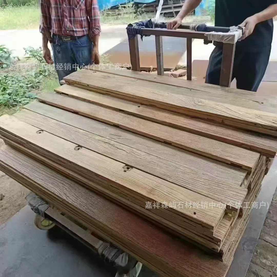 Старые вязовые массивные деревянные бревна можно сшить деревянные бревна натуральная текстура B & B Hotel украшения обшивки панели выветривания стола