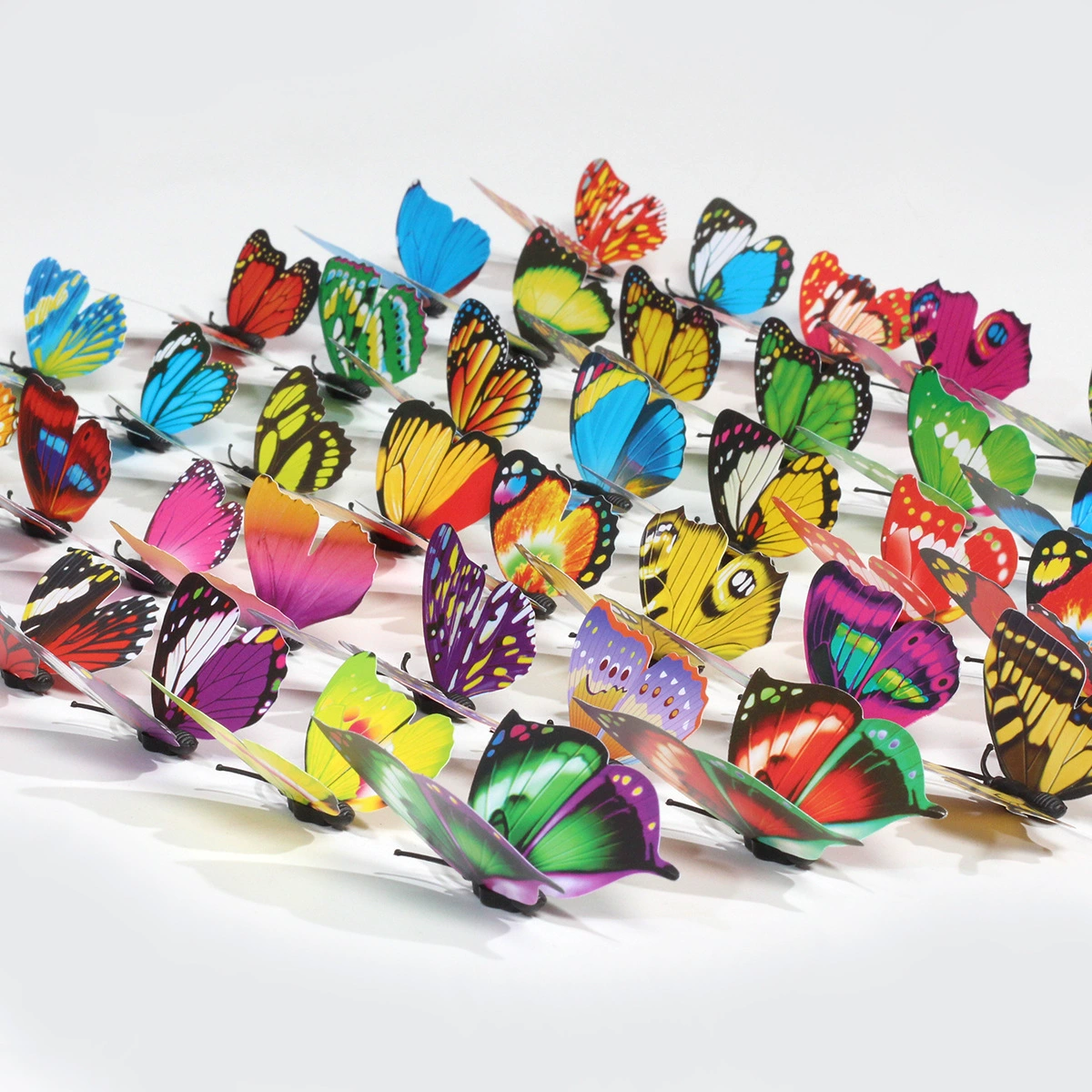 ПВХ Моделирование Бабочка один слой 7 см цвет 3D бабочка украшения ремесла оптом гостиная сад