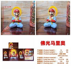 GK蓮の花の仏陀のマリオの水道管の工の座る姿のゲームの周辺の箱入りの手は模型のアニメの卸売りをします。