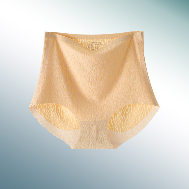 Mujeres 3D melocotón hip algodón antibacteriano inferior ropa interior transpirable desnudo sin costuras de alta cintura cadera levantamiento vientre conformación pantalones florales