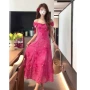漂亮独特碎花法式连衣裙