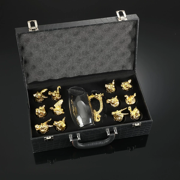Suitcase [35*18*9.5] Ancient gold-1 pot 12 cups