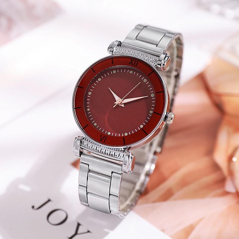 Women's Quartz Watch Steel Strap With Night Glow Luminous Hands_voghion.com
