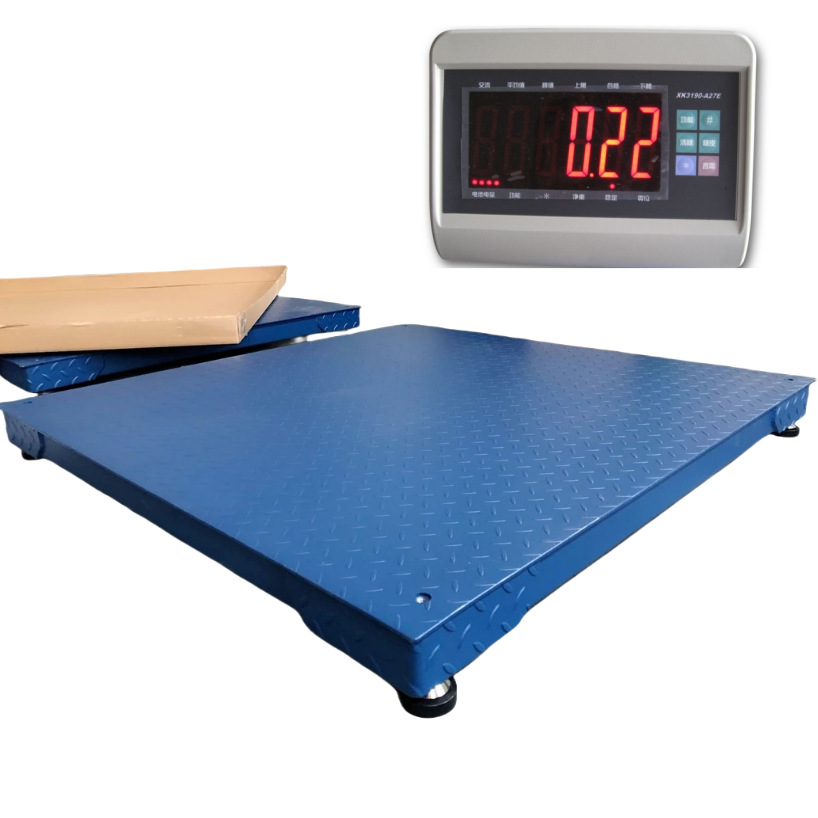 铝业高精度电子平台秤1000KG分度值50g精密地磅2吨/0.1kg进口磅称