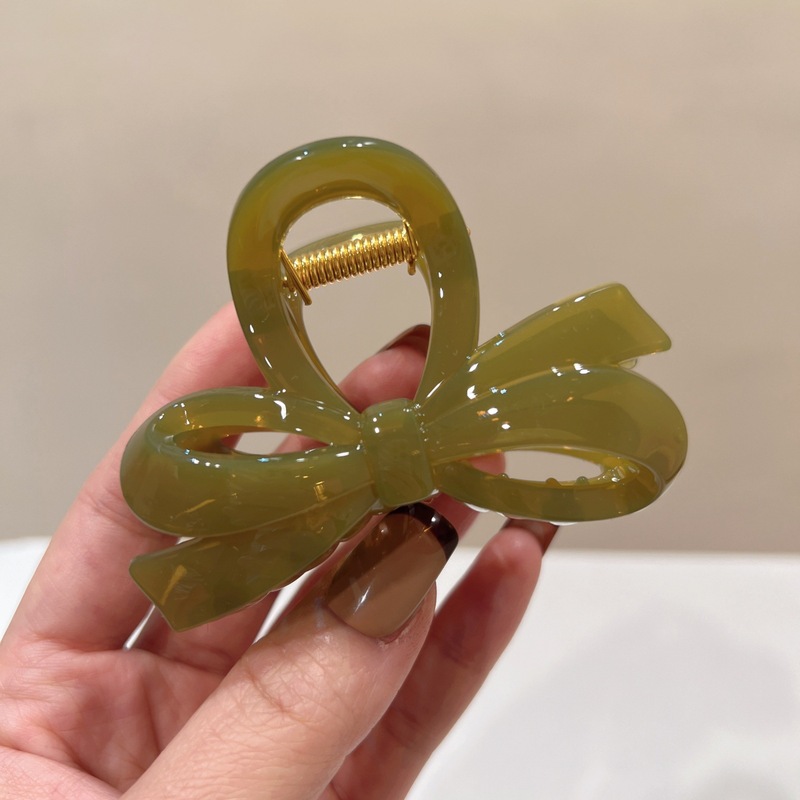 不会断~圆弹簧2025新款高级感亚克力大号盘发南瓜抓夹鲨鱼夹子发|undefined