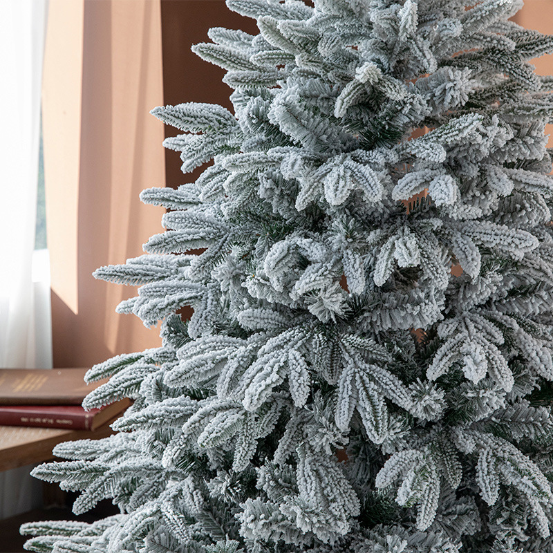Árbol de Navidad de lujo, tamaño grande de 1.8m/3m, árbol de Navidad denso con efecto de nieve, decoración para centros comerciales, pino artificial.
