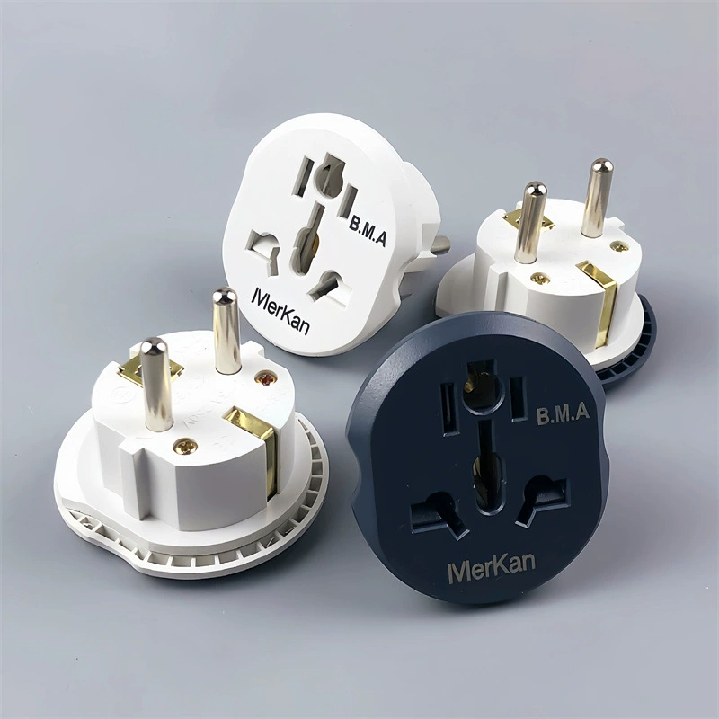 Немецкая стандартная розетка переключения Европа Туризм Конвертер Германия Россия Франция Южная Корея Европейское регулирование Европейское стандартное переключение вилки